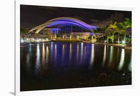 Night View of the Puerto Rican Convention Center-George Oze-Framed Photographic Print