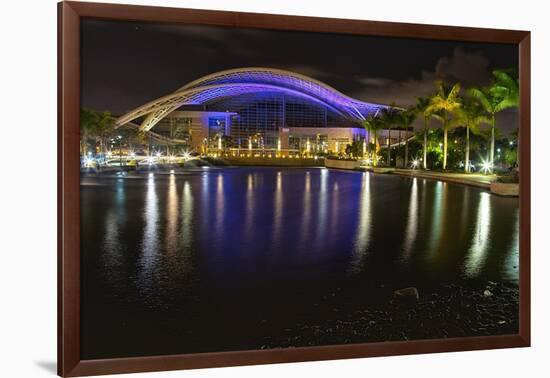 Night View of the Puerto Rican Convention Center-George Oze-Framed Photographic Print