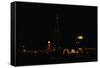 Night View of Tokyo Tower Located in Center of City-null-Framed Stretched Canvas