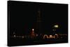 Night View of Tokyo Tower Located in Center of City-null-Stretched Canvas