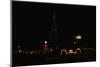 Night View of Tokyo Tower Located in Center of City-null-Mounted Photographic Print