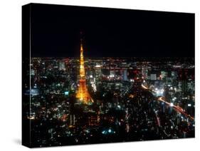 Night View of Tokyo Tower-null-Stretched Canvas