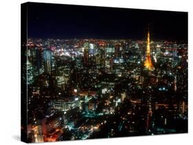 Night View of Tokyo Tower-null-Stretched Canvas