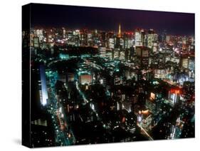 Night View of Tokyo Tower-null-Stretched Canvas