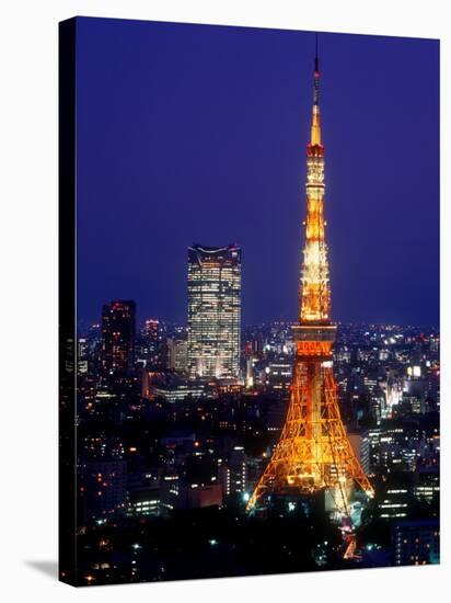 Night View of Tokyo Tower-null-Stretched Canvas