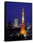 Night View of Tokyo Tower-null-Framed Stretched Canvas