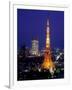 Night View of Tokyo Tower-null-Framed Premium Photographic Print