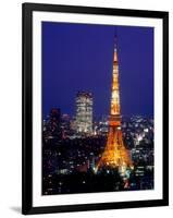 Night View of Tokyo Tower-null-Framed Premium Photographic Print