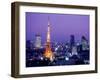 Night View of Tokyo Tower-null-Framed Premium Photographic Print