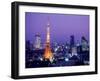 Night View of Tokyo Tower-null-Framed Premium Photographic Print