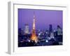 Night View of Tokyo Tower-null-Framed Premium Photographic Print