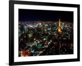 Night View of Tokyo Tower-null-Framed Photographic Print