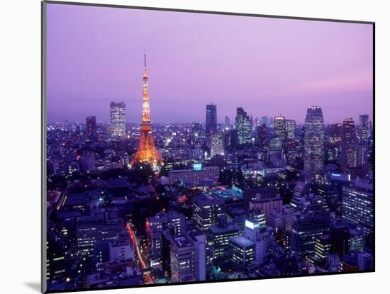 Night View of Tokyo Tower-null-Mounted Photographic Print