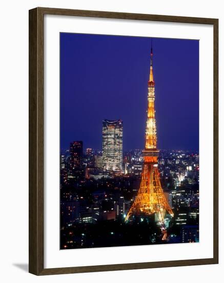 Night View of Tokyo Tower-null-Framed Photographic Print