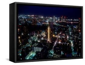 Night View of Tokyo-null-Framed Stretched Canvas