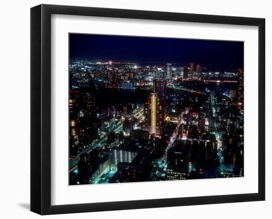 Night View of Tokyo-null-Framed Photographic Print