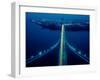 Night view of Verrazano-Narrows Bridge, New York City, New York State, USA-null-Framed Photographic Print