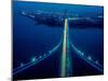 Night view of Verrazano-Narrows Bridge, New York City, New York State, USA-null-Mounted Photographic Print