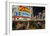 Night View of Yasukuni-Dori Street, Shinjuku District, Tokyo, Japan-Stefano Politi Markovina-Framed Photographic Print