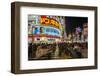 Night View of Yasukuni-Dori Street, Shinjuku District, Tokyo, Japan-Stefano Politi Markovina-Framed Photographic Print