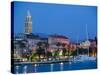 Night View, Split, Croatia-Russell Young-Stretched Canvas