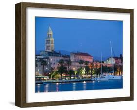 Night View, Split, Croatia-Russell Young-Framed Premium Photographic Print