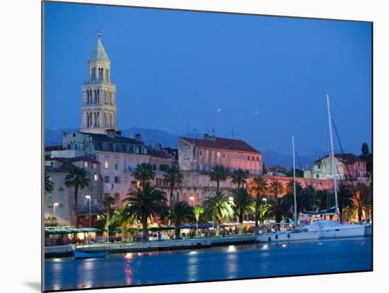 Night View, Split, Croatia-Russell Young-Mounted Photographic Print