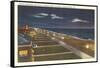 Night, Virginia Beach, Virginia-null-Framed Stretched Canvas