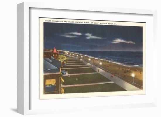 Night, Virginia Beach, Virginia-null-Framed Art Print