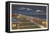 Night, Virginia Beach, Virginia-null-Framed Stretched Canvas