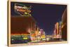 Night, Virginia Street, Reno, Nevada-null-Stretched Canvas