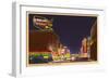 Night, Virginia Street, Reno, Nevada-null-Framed Art Print