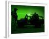 Night Vision View of U.S. Special Forces On Patrol-Stocktrek Images-Framed Photographic Print