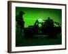 Night Vision View of U.S. Special Forces On Patrol-Stocktrek Images-Framed Photographic Print