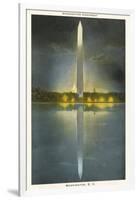 Night, Washington Monument, Washington D.C.-null-Framed Art Print