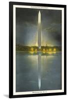 Night, Washington Monument, Washington D.C.-null-Framed Art Print