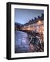 Night Winter Street Scene in Bath, Somerset, England-Tim Kahane-Framed Photographic Print