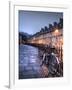 Night Winter Street Scene in Bath, Somerset, England-Tim Kahane-Framed Photographic Print