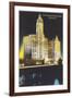 Night, Wrigley Building, Chicago, Illinois-null-Framed Art Print