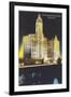 Night, Wrigley Building, Chicago, Illinois-null-Framed Art Print