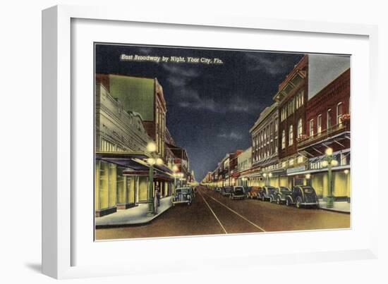 Night, Ybor City, Florida-null-Framed Art Print