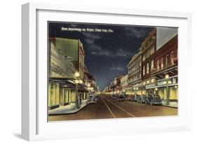 Night, Ybor City, Florida-null-Framed Art Print