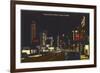 Night, Yonge Street, Toronto-null-Framed Premium Giclee Print