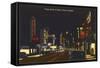 Night, Yonge Street, Toronto-null-Framed Stretched Canvas