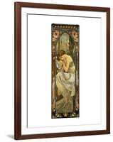 Night-Alphonse Mucha-Framed Premium Giclee Print