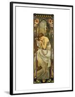 Night-Alphonse Mucha-Framed Premium Giclee Print