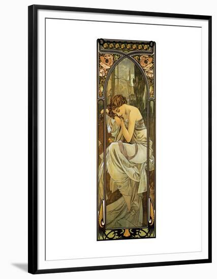 Night-Alphonse Mucha-Framed Premium Giclee Print