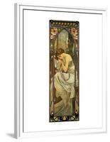 Night-Alphonse Mucha-Framed Premium Giclee Print