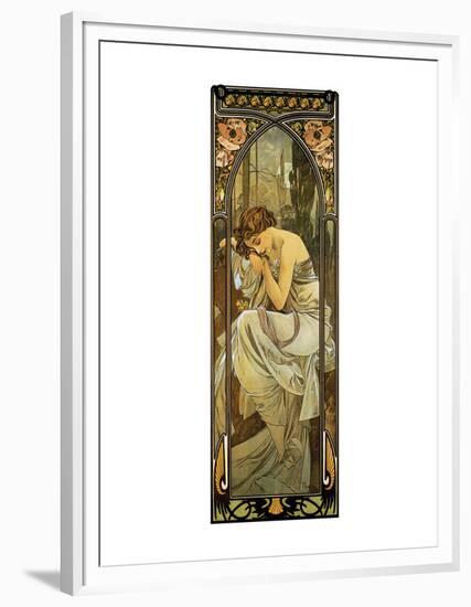 Night-Alphonse Mucha-Framed Premium Giclee Print