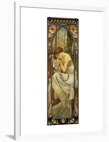 Night-Alphonse Mucha-Framed Premium Giclee Print